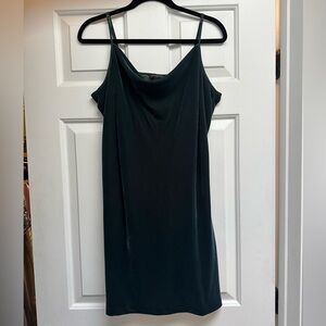 Banana Republic velvet cowl neck mini dress